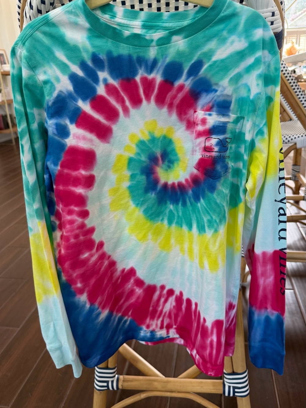 Vineyard Vines Kids' Multicolor Tie-Dye Long Sleeve Tee